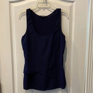 Le Chateau Navy Layered Tank Top